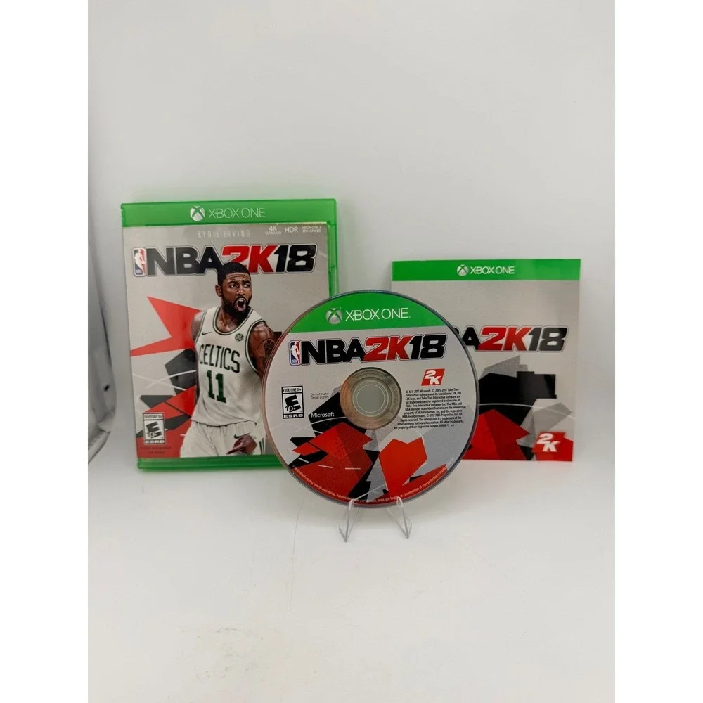 NBA 2K18 Xbox One 2017 Basketball Video Game Kyrie Irving Cover CIB Excellent